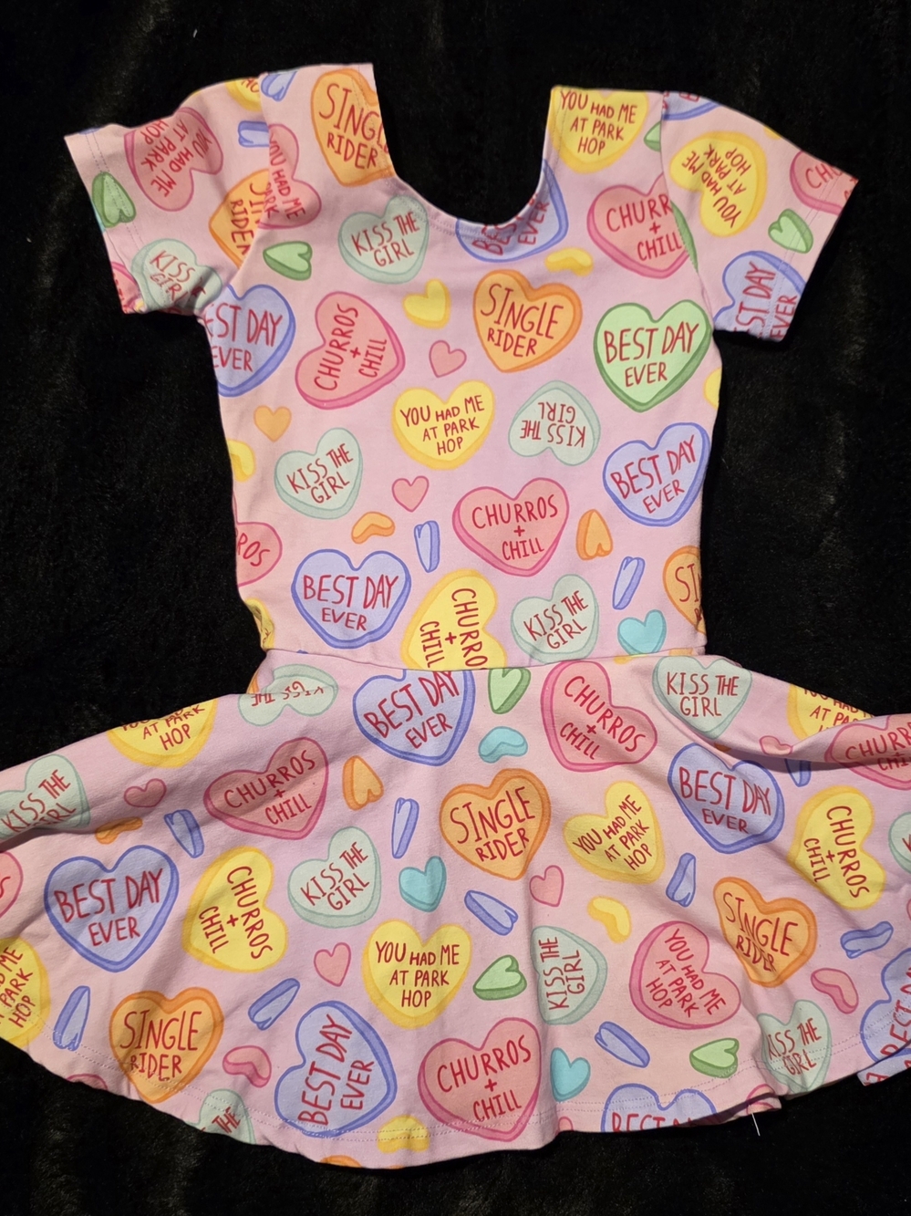 Spoiled & Flashy Disney Conversation Heart Skirted Leo